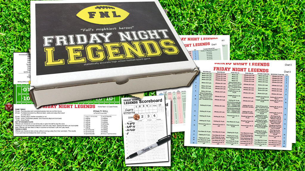 Friday Night Legends - high school football board game