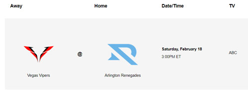 Vipers and Renegades