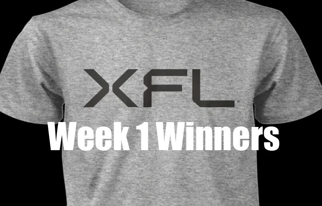 XFL week one winners - 2023